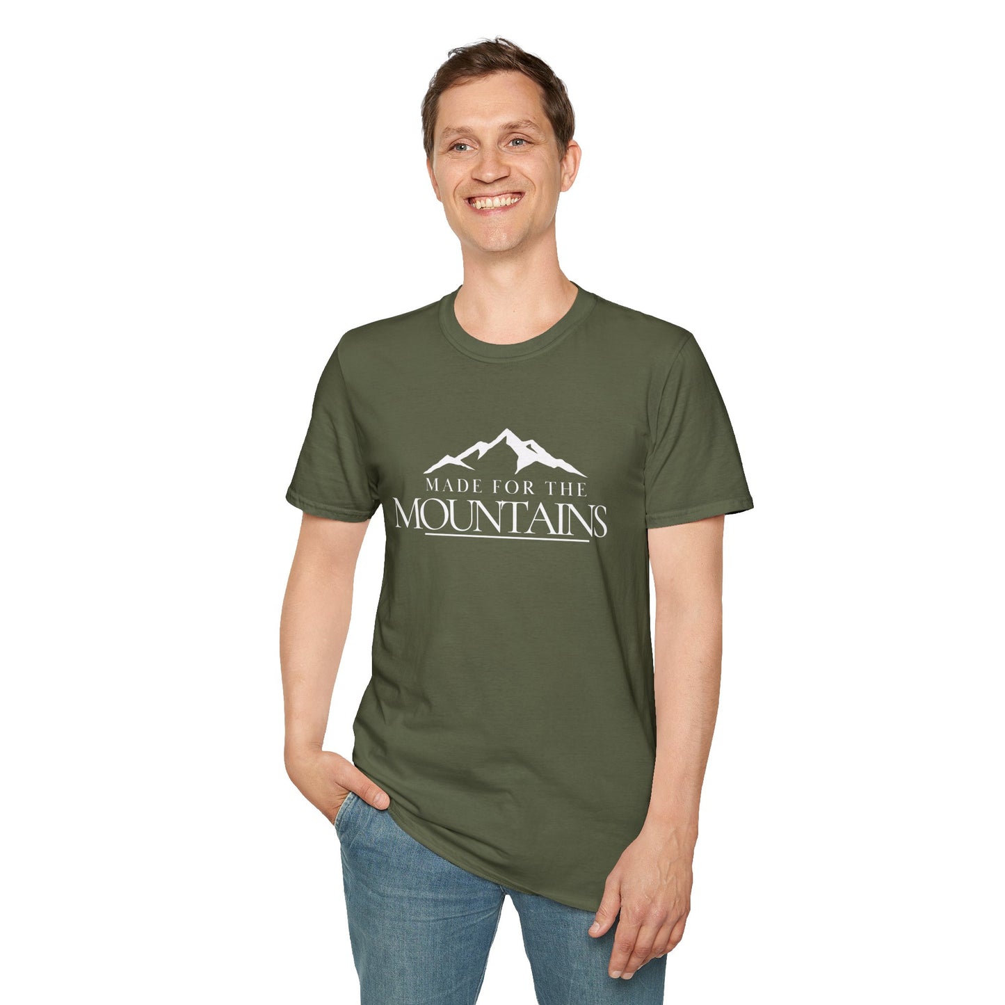 Made for the Mountains Adventure Unisex Softstyle T-Shirt