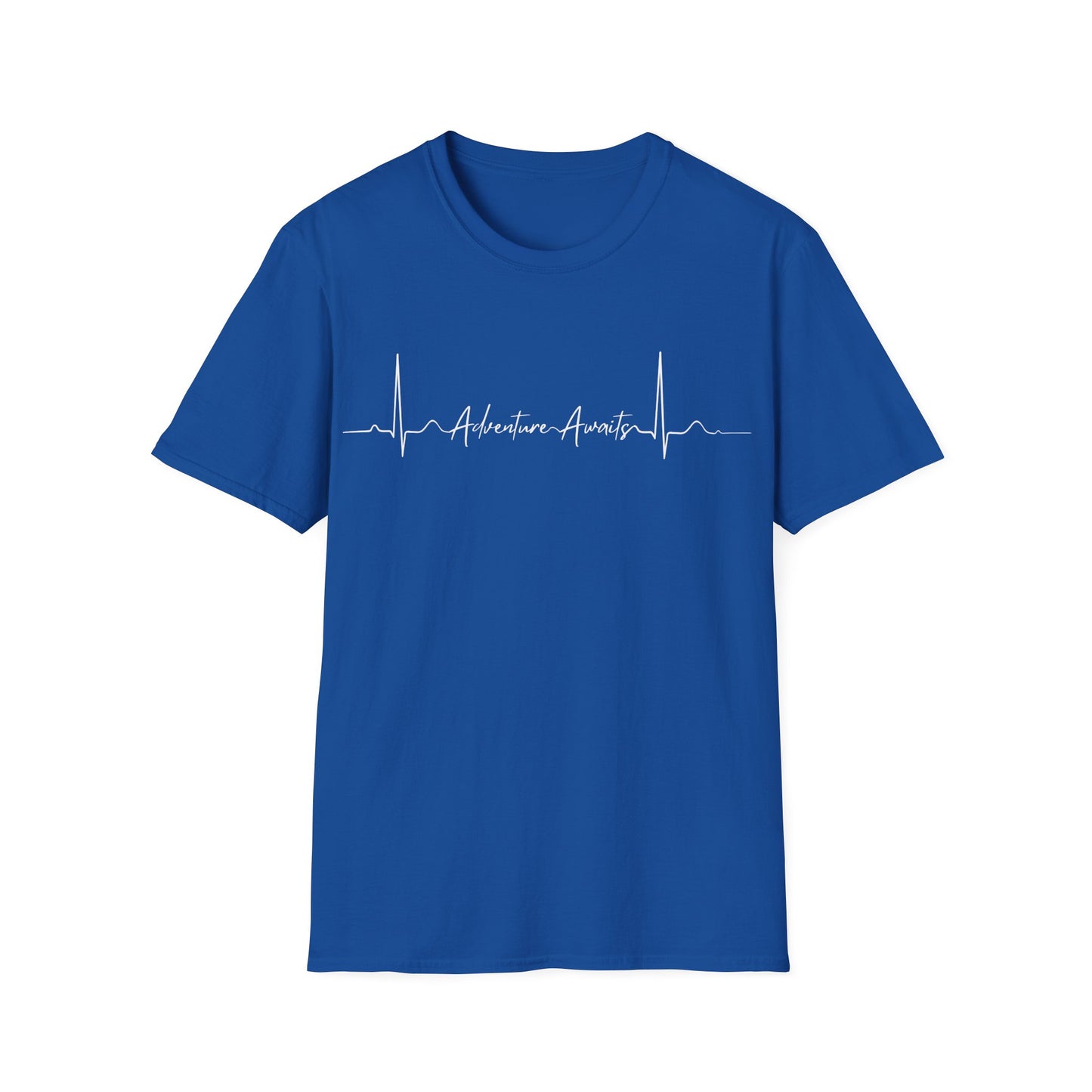 Heartbeat Adventure Awaits Unisex Softstyle T-Shirt