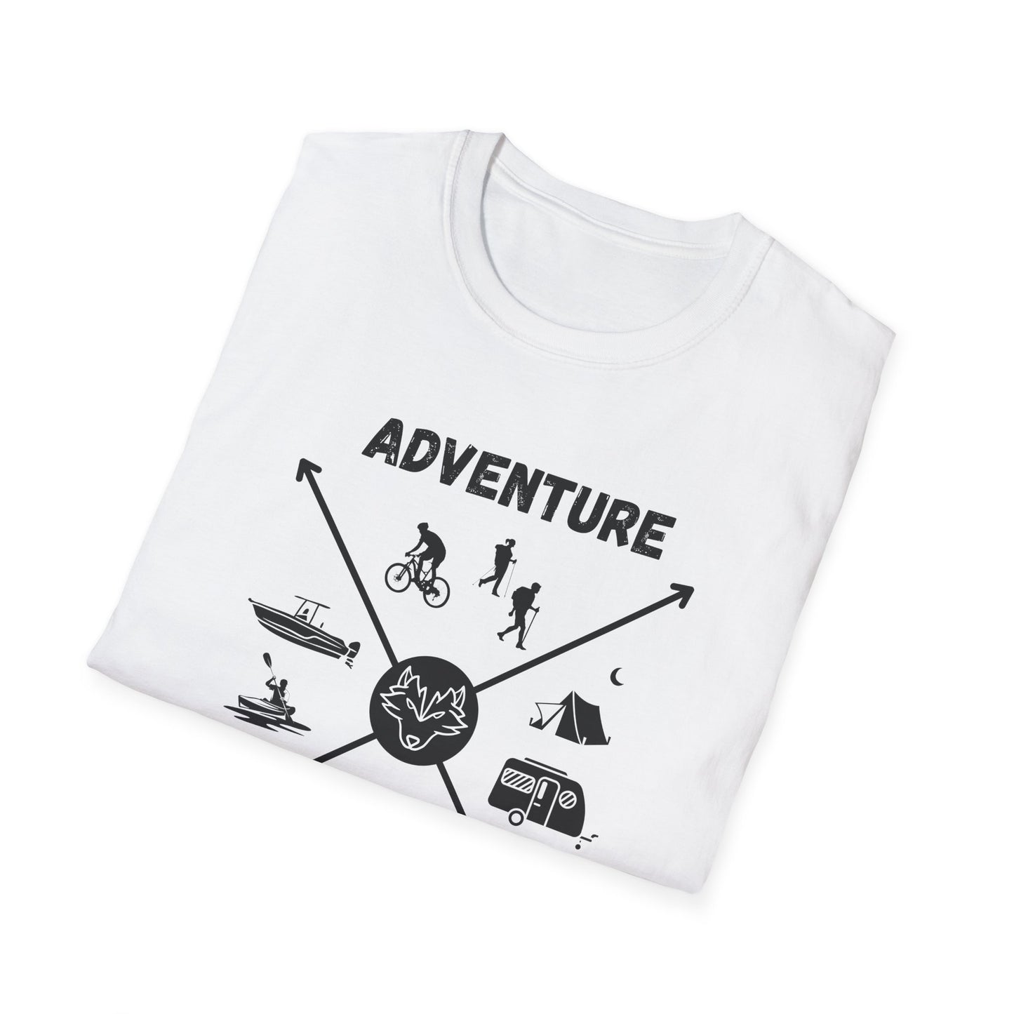 Adventure Awaits Cross Unisex Softstyle T-Shirt