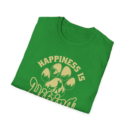 Hiking with My Dog Unisex Softstyle T-Shirt