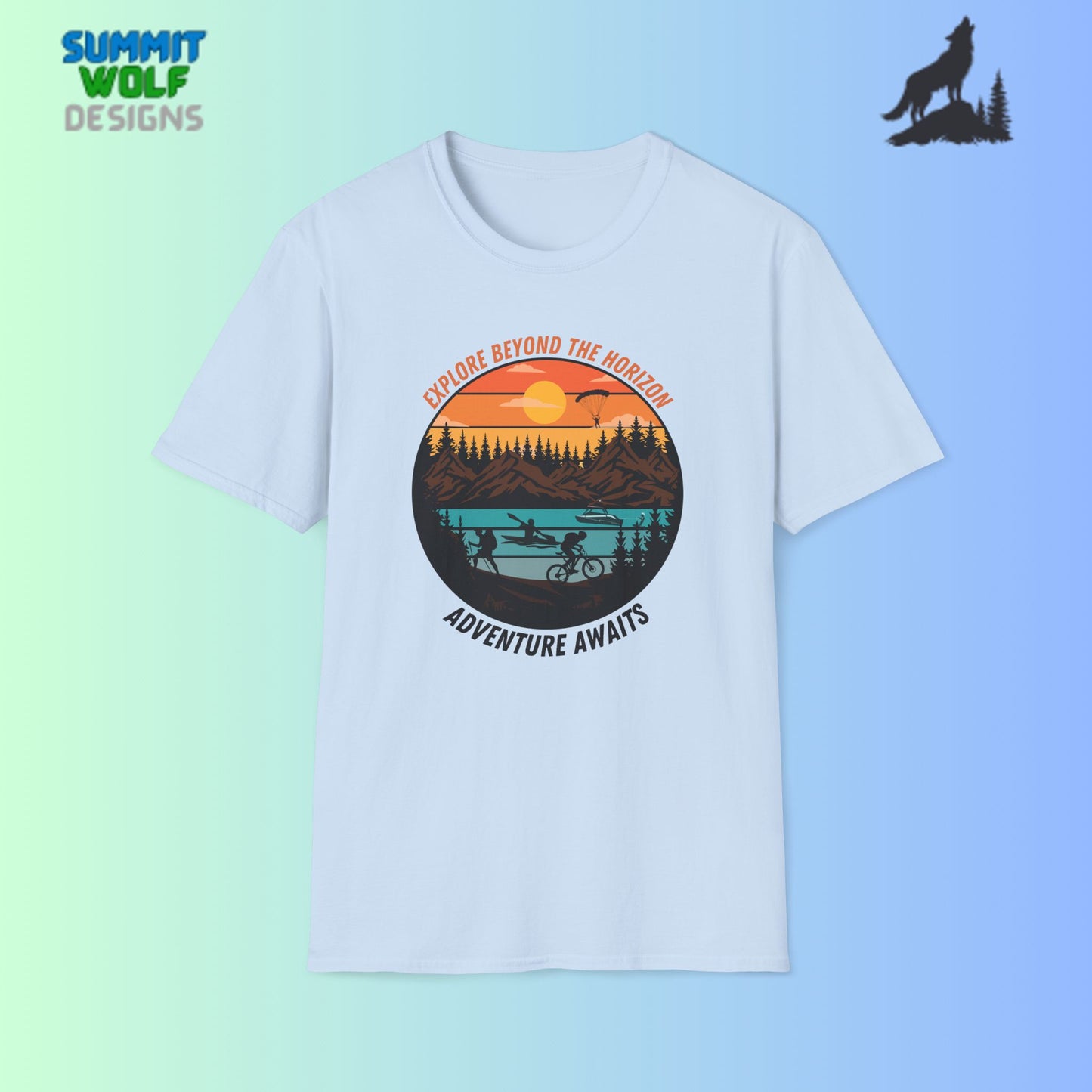 Explore Beyond the Horizon Adventure Unisex Softstyle T-Shirt