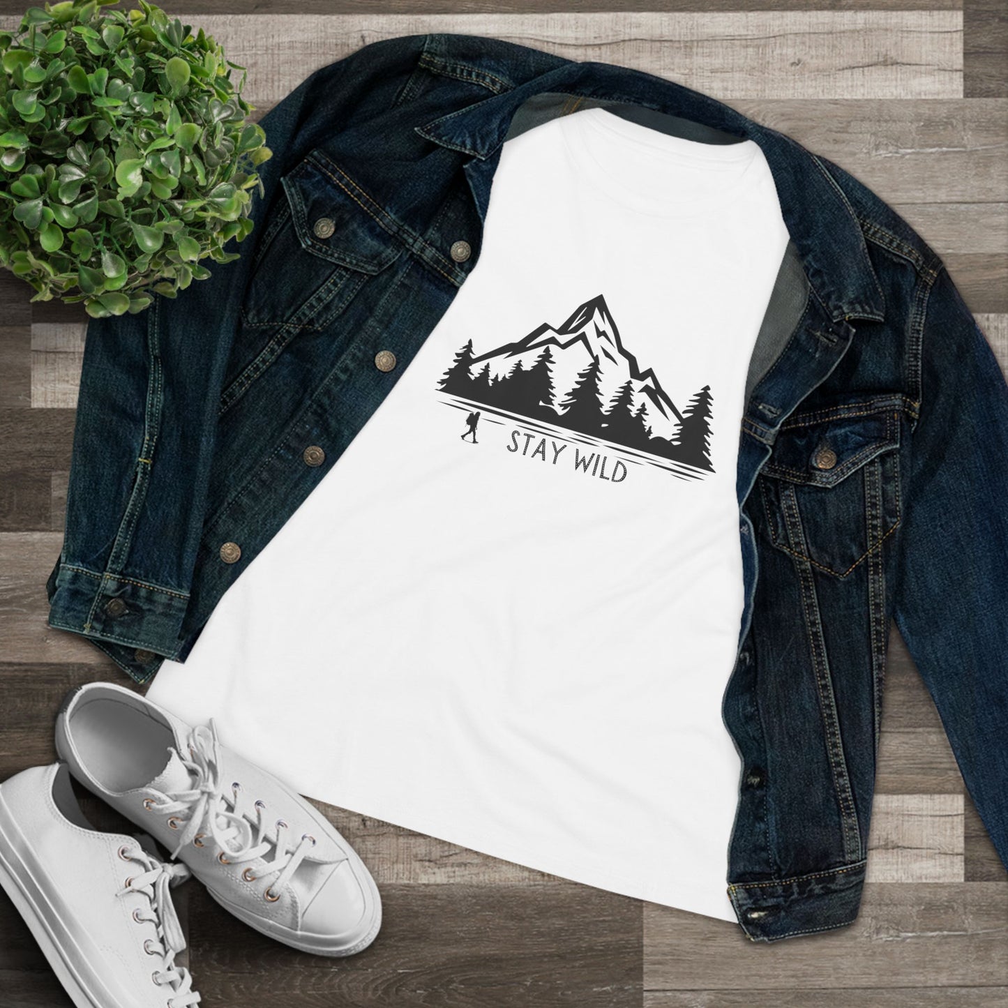 'Stay Wild' Women's Cotton Tee