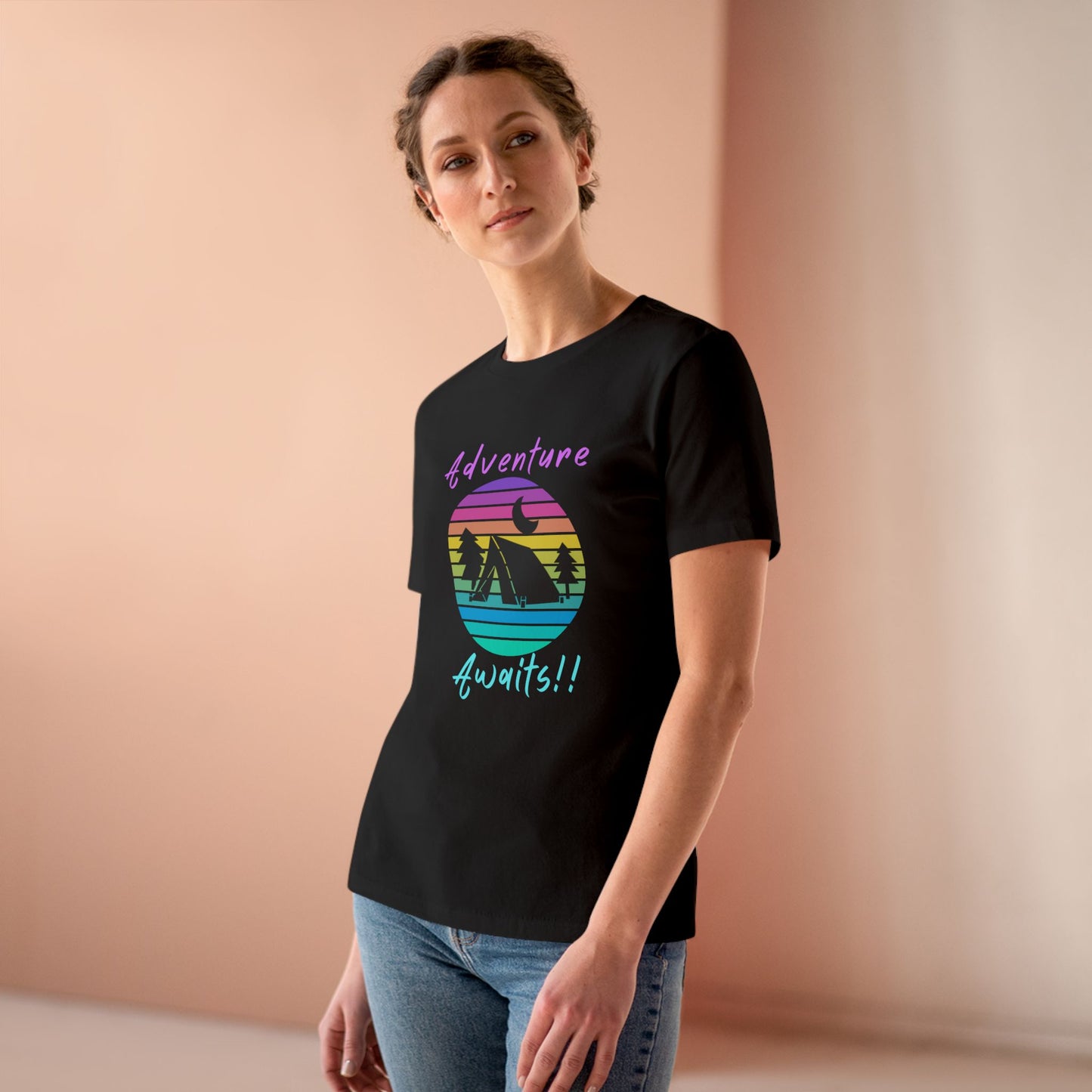 Adventure Awaits Women's Cotton Tee