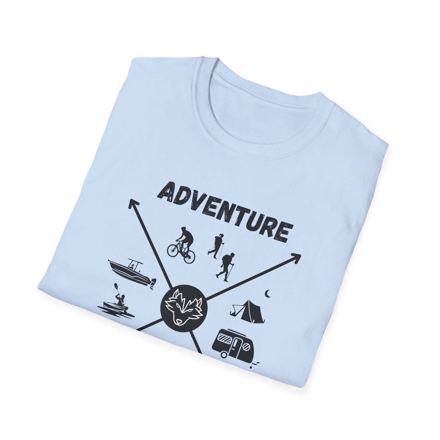 Adventure Awaits Cross Unisex Softstyle T-Shirt