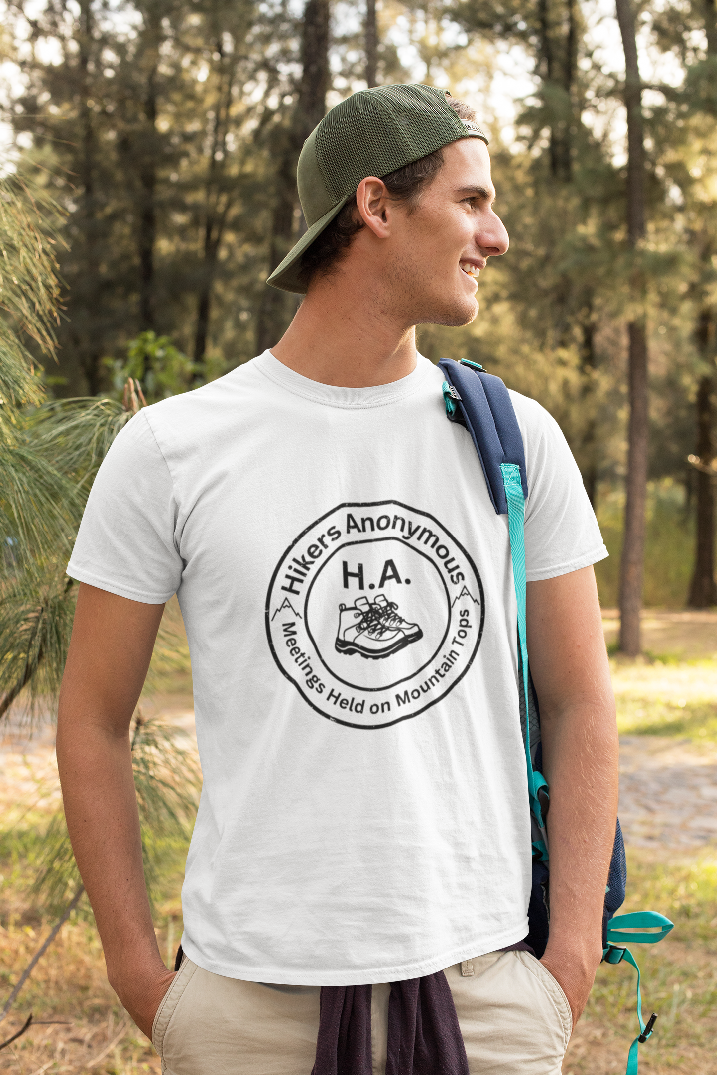 Hikers Anonymous Softstyle T-Shirt - Meetings held in the Mountains,