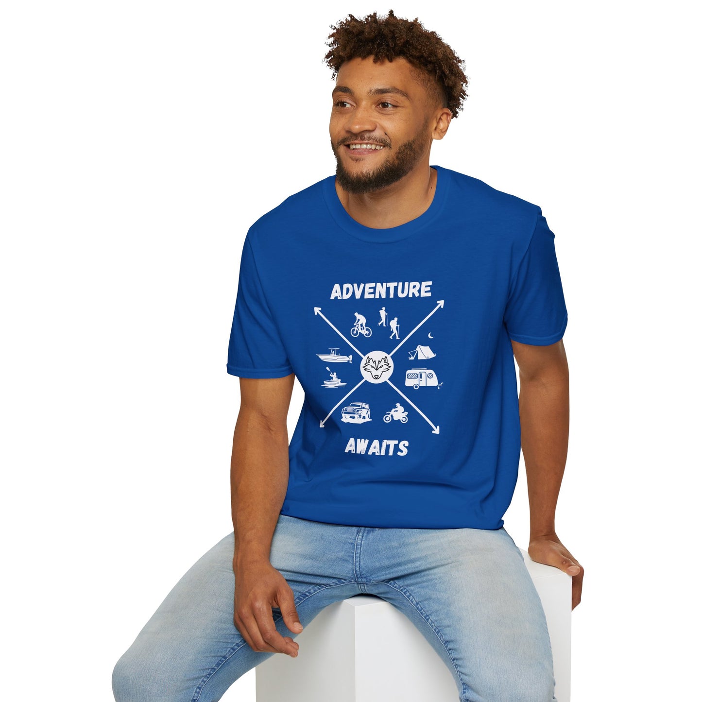 Adventure Awaits Cross Unisex Softstyle T-Shirt