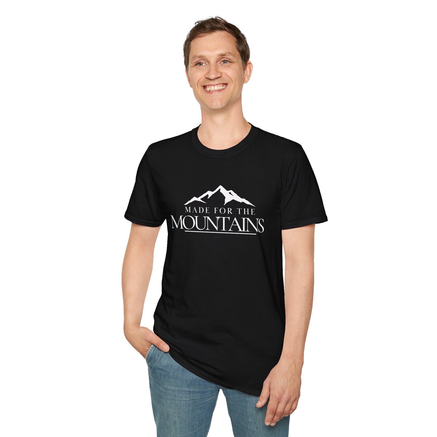 Made for the Mountains Adventure Unisex Softstyle T-Shirt