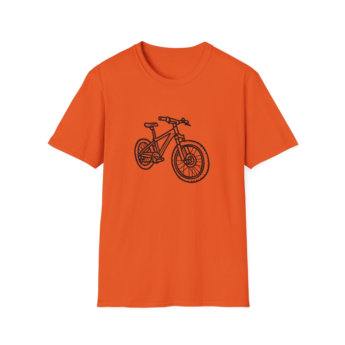 Mountain Bike Unisex T-Shirt - Outdoor Adventure Drawing
