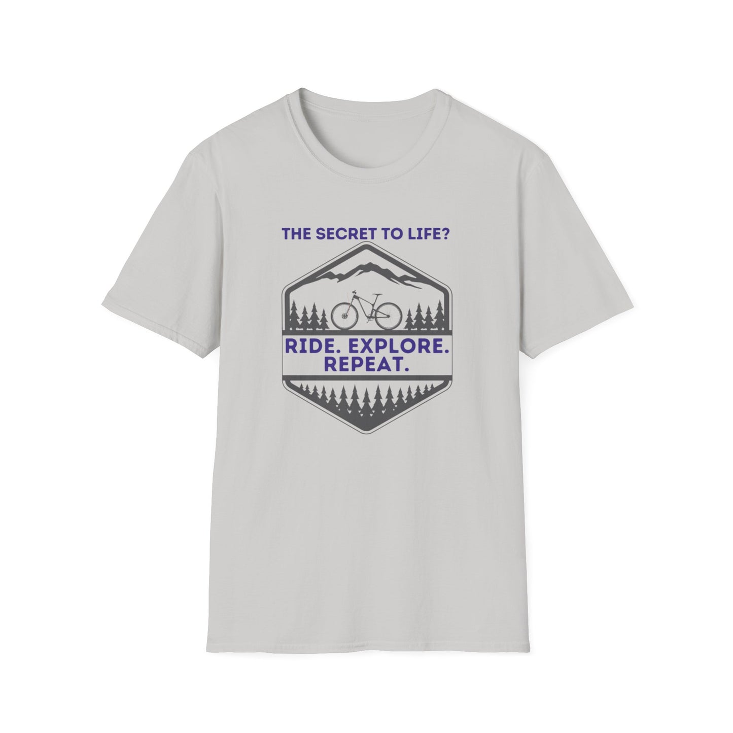 Mountain Biking Life Philosophy Quote Mountain Bike Unisex T-Shirt
