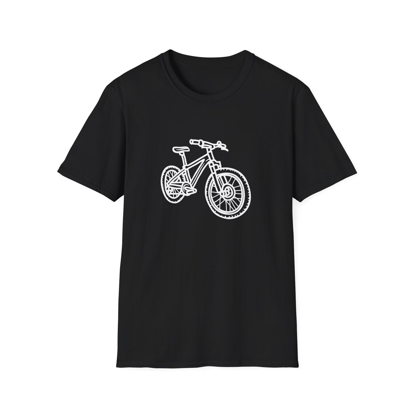 Mountain Bike Unisex T-Shirt - Outdoor Adventure Drawing