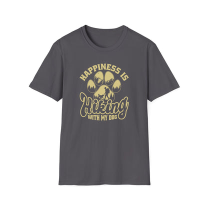 Hiking with My Dog Unisex Softstyle T-Shirt
