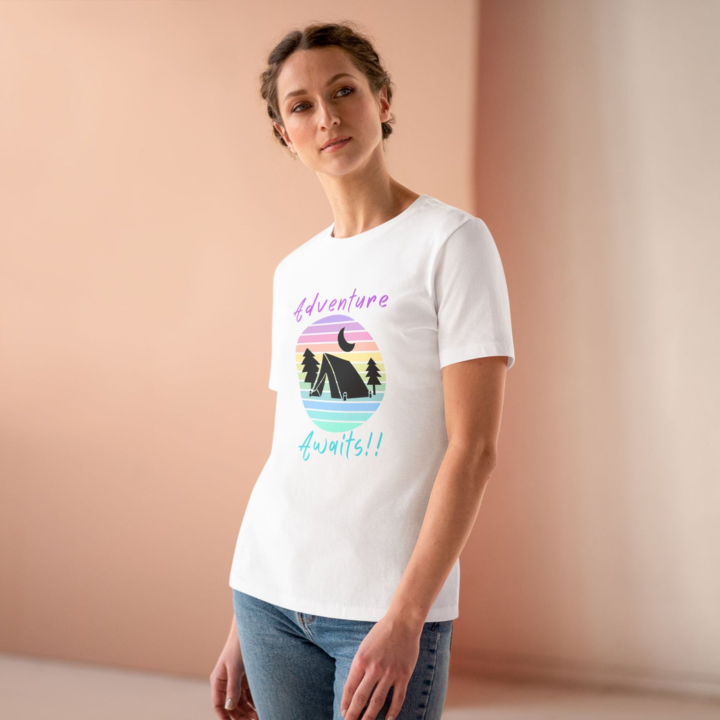 Adventure Awaits Women's Cotton Tee