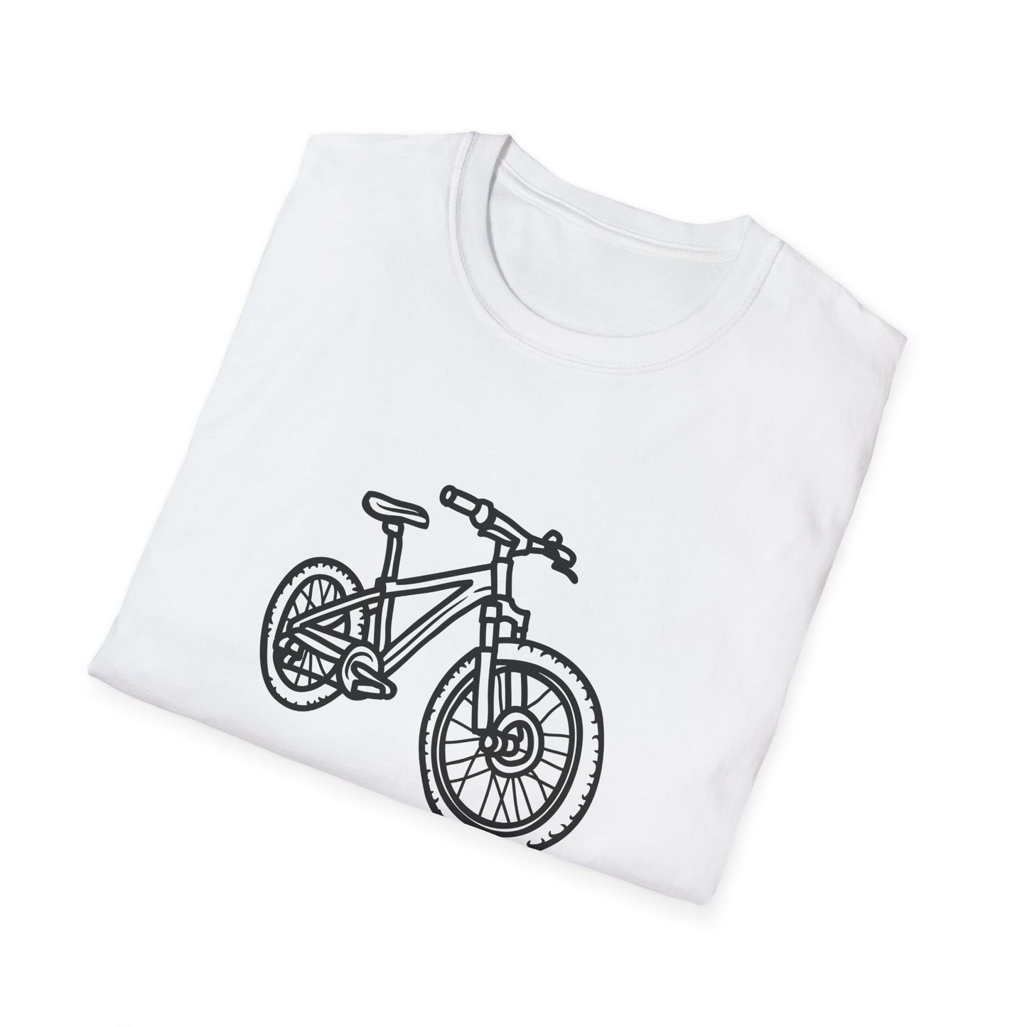 Mountain Bike Unisex T-Shirt - Outdoor Adventure Drawing