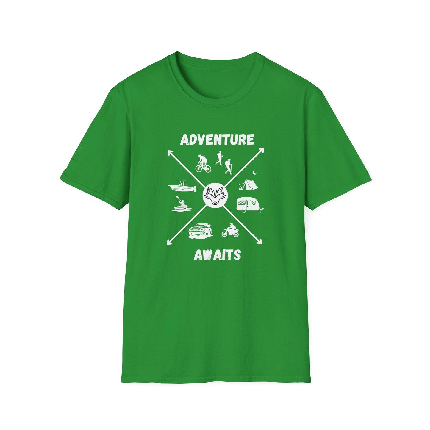 Adventure Awaits Cross Unisex Softstyle T-Shirt