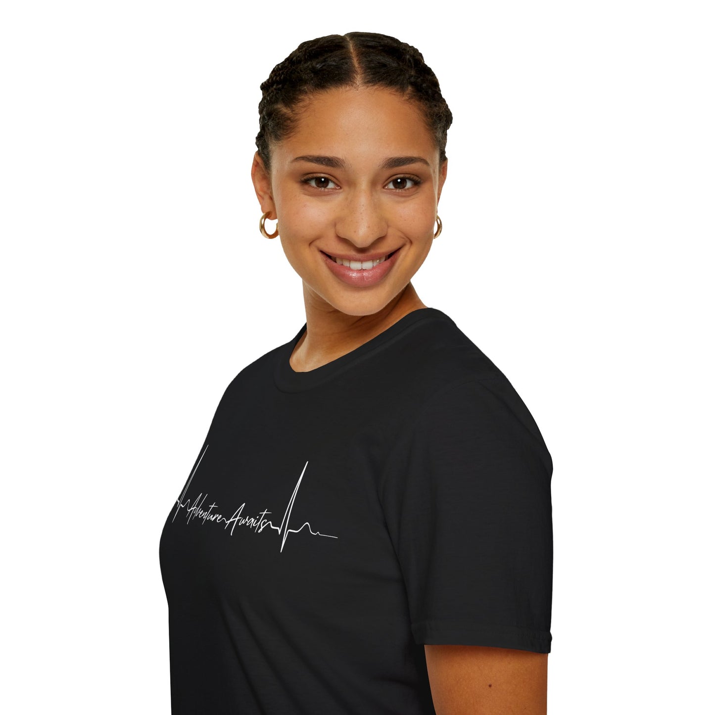 Heartbeat Adventure Awaits Unisex Softstyle T-Shirt