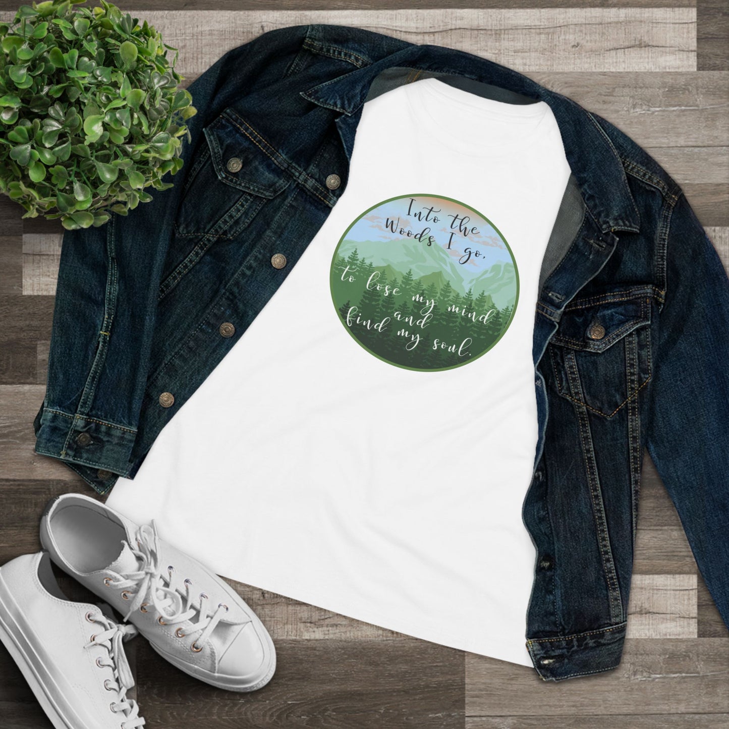 Into The Wood I Go Women's Cotton T-shirt