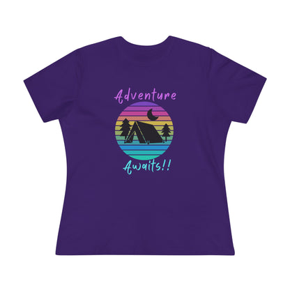 Adventure Awaits Women's Cotton Tee