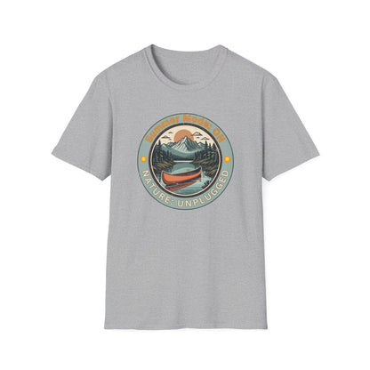 Summer Mode On, Nature Unplugged Unisex Softstyle T-Shirt