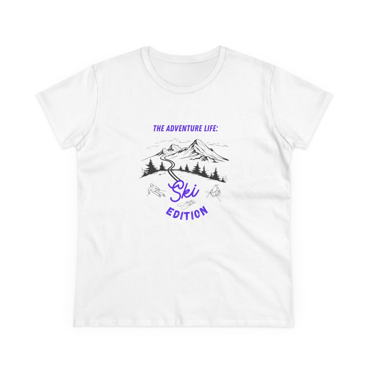 Women's The Adventure Life: Ski Edition Midweight Cotton T-Shirt