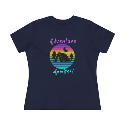 Adventure Awaits Women's Cotton Tee