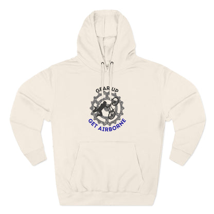 Get Airborne Fleece Hoodie - Perfect for Outdoor Adventures, Gifts for Sports Lovers, Casual Wear, Winter Wardrobe, Cycling Gear