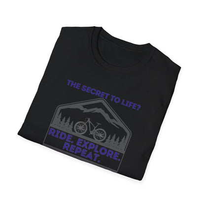 Mountain Biking Life Philosophy Quote Mountain Bike Unisex T-Shirt