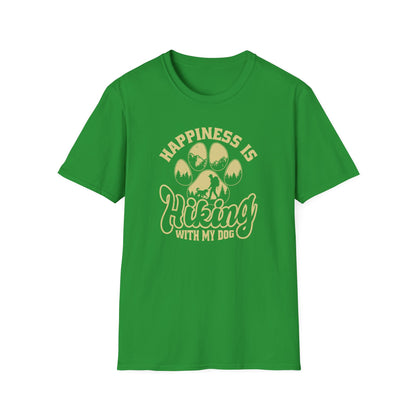 Hiking with My Dog Unisex Softstyle T-Shirt
