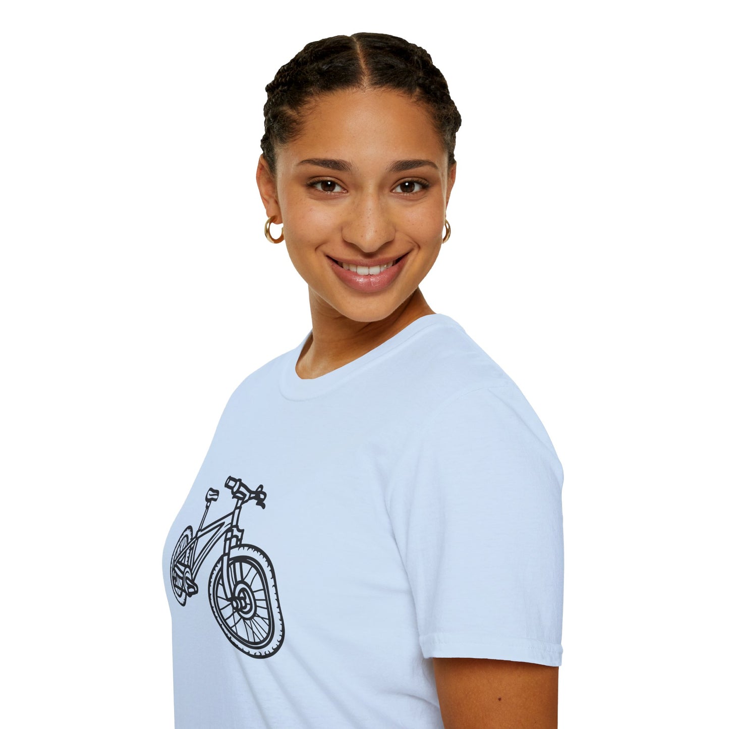 Mountain Bike Unisex T-Shirt - Outdoor Adventure Drawing