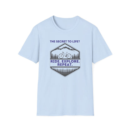 Mountain Biking Life Philosophy Quote Mountain Bike Unisex T-Shirt