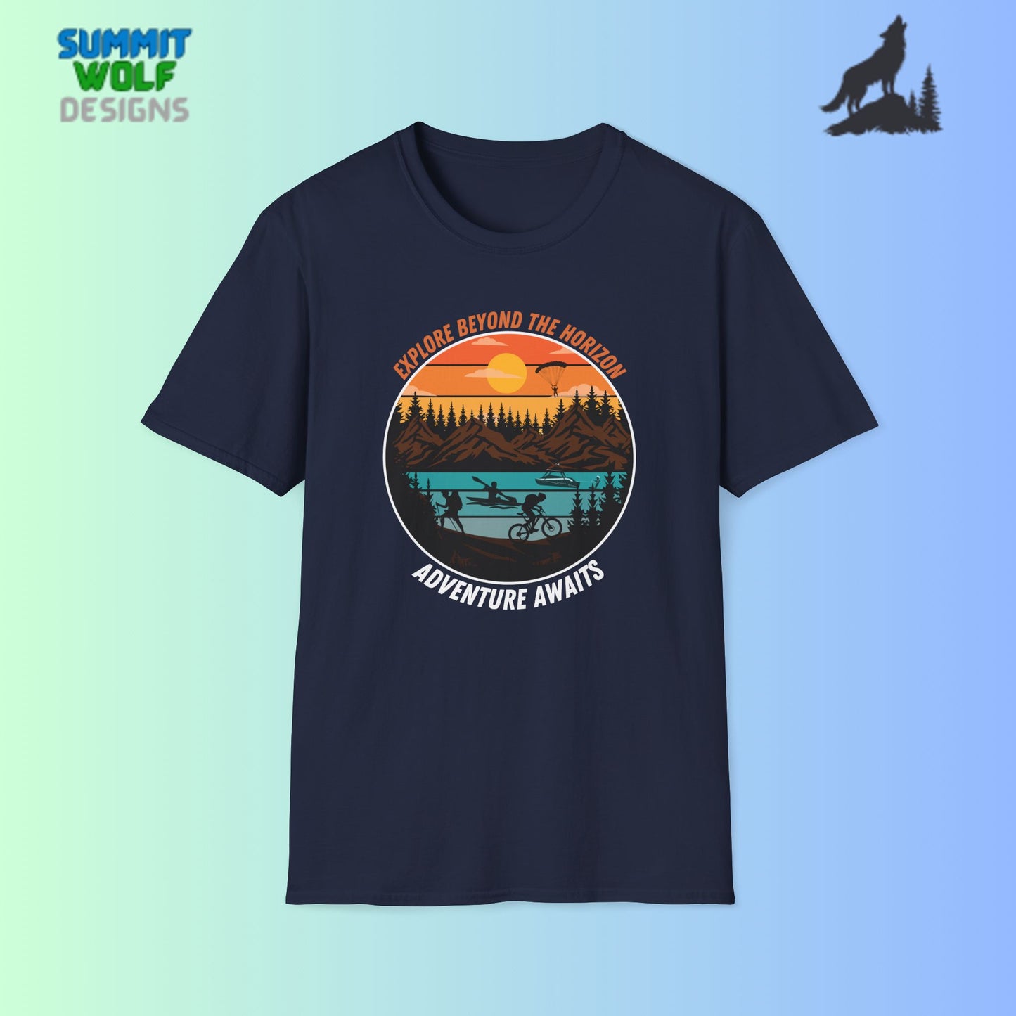Explore Beyond the Horizon Adventure Unisex Softstyle T-Shirt