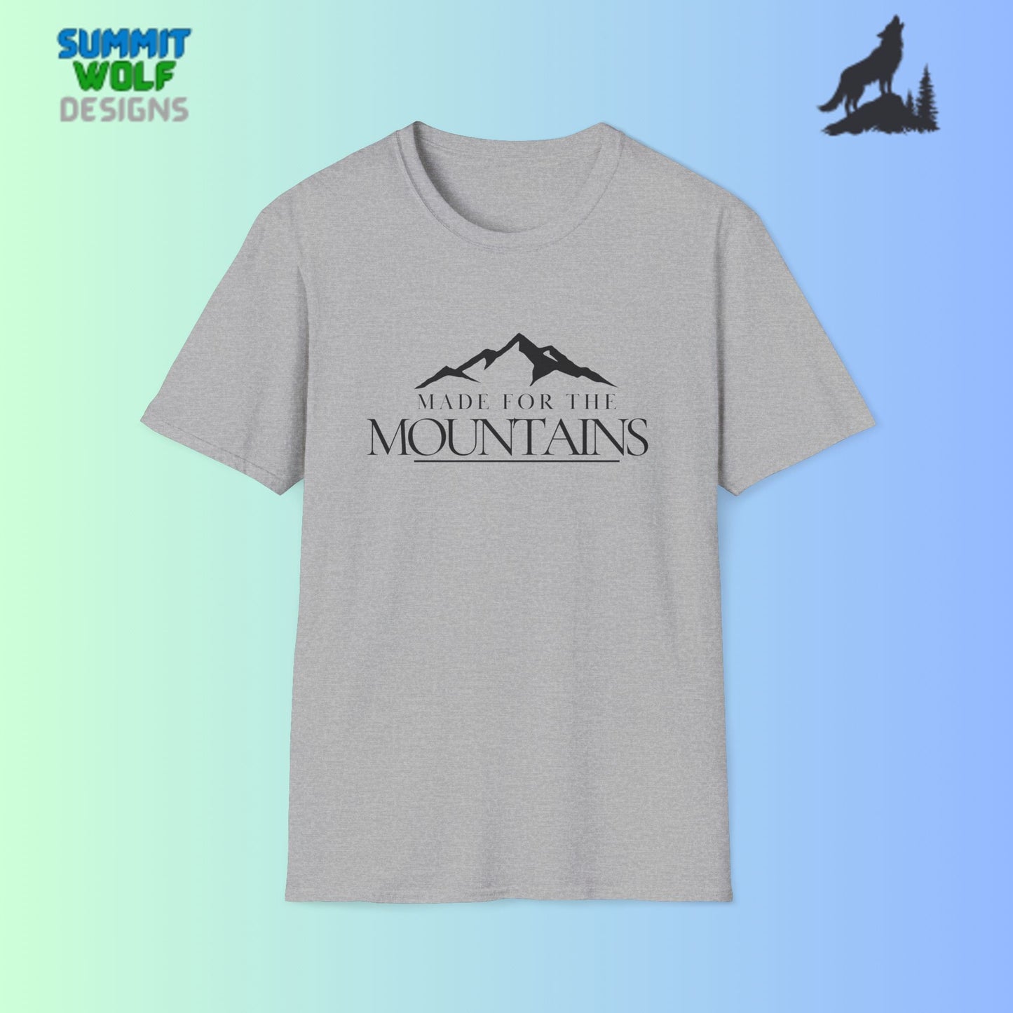 Made for the Mountains Adventure Unisex Softstyle T-Shirt
