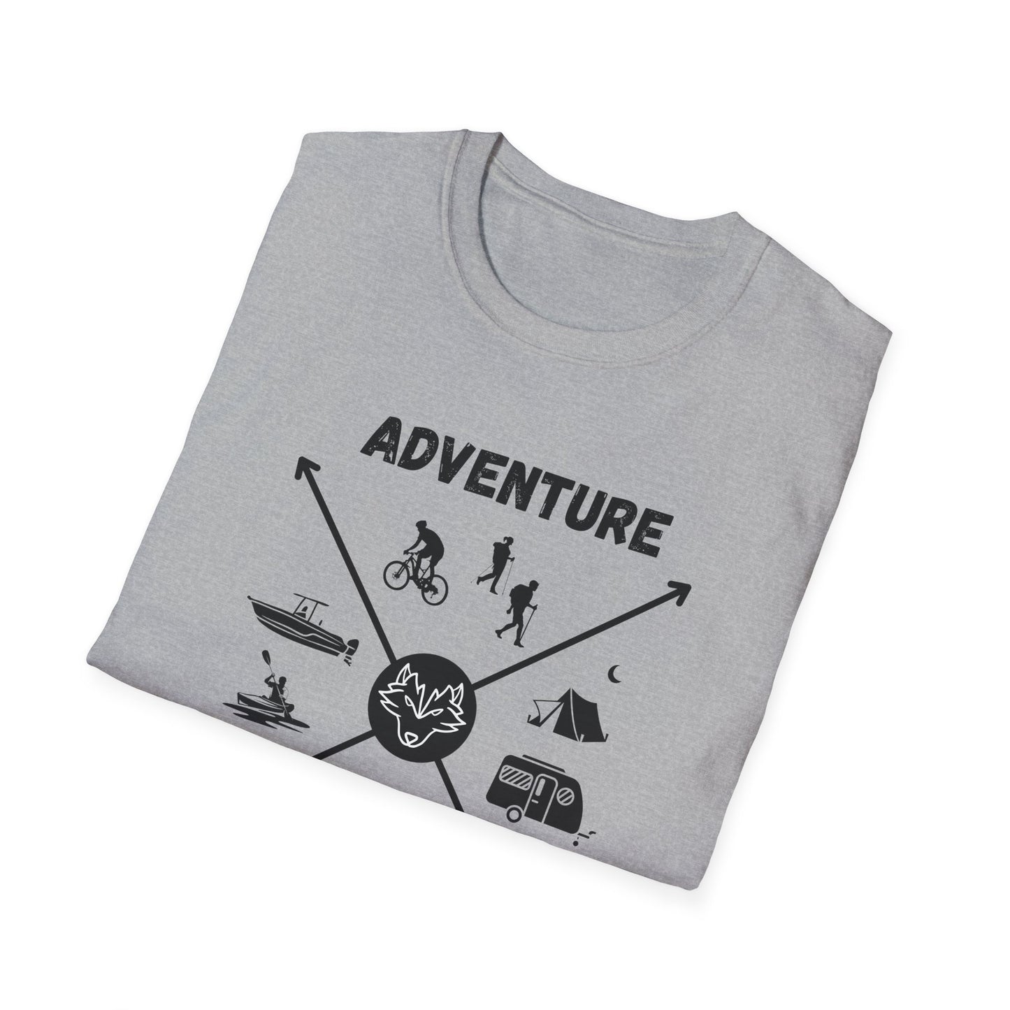 Adventure Awaits Cross Unisex Softstyle T-Shirt