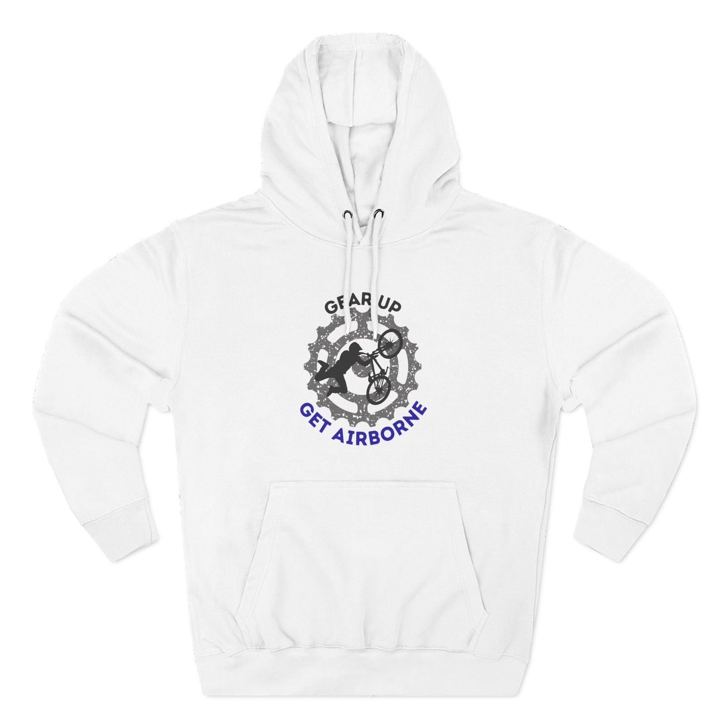 Get Airborne Fleece Hoodie - Perfect for Outdoor Adventures, Gifts for Sports Lovers, Casual Wear, Winter Wardrobe, Cycling Gear