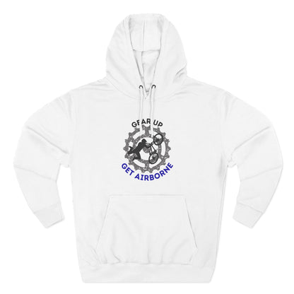 Get Airborne Fleece Hoodie - Perfect for Outdoor Adventures, Gifts for Sports Lovers, Casual Wear, Winter Wardrobe, Cycling Gear
