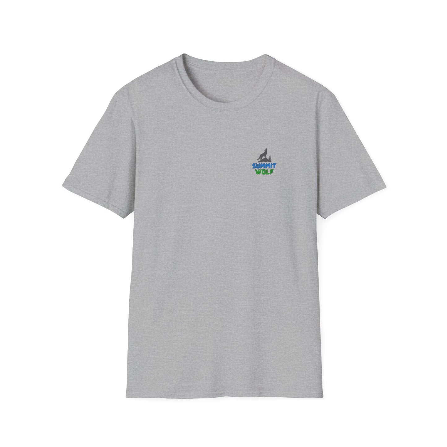 Summit Wolf Adventure Unissex Softstyle T-Shirt
