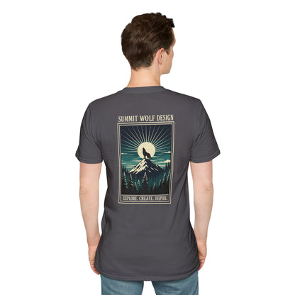 Howling Summit Wolf Japanese Ukiyo-e T-Shirt
