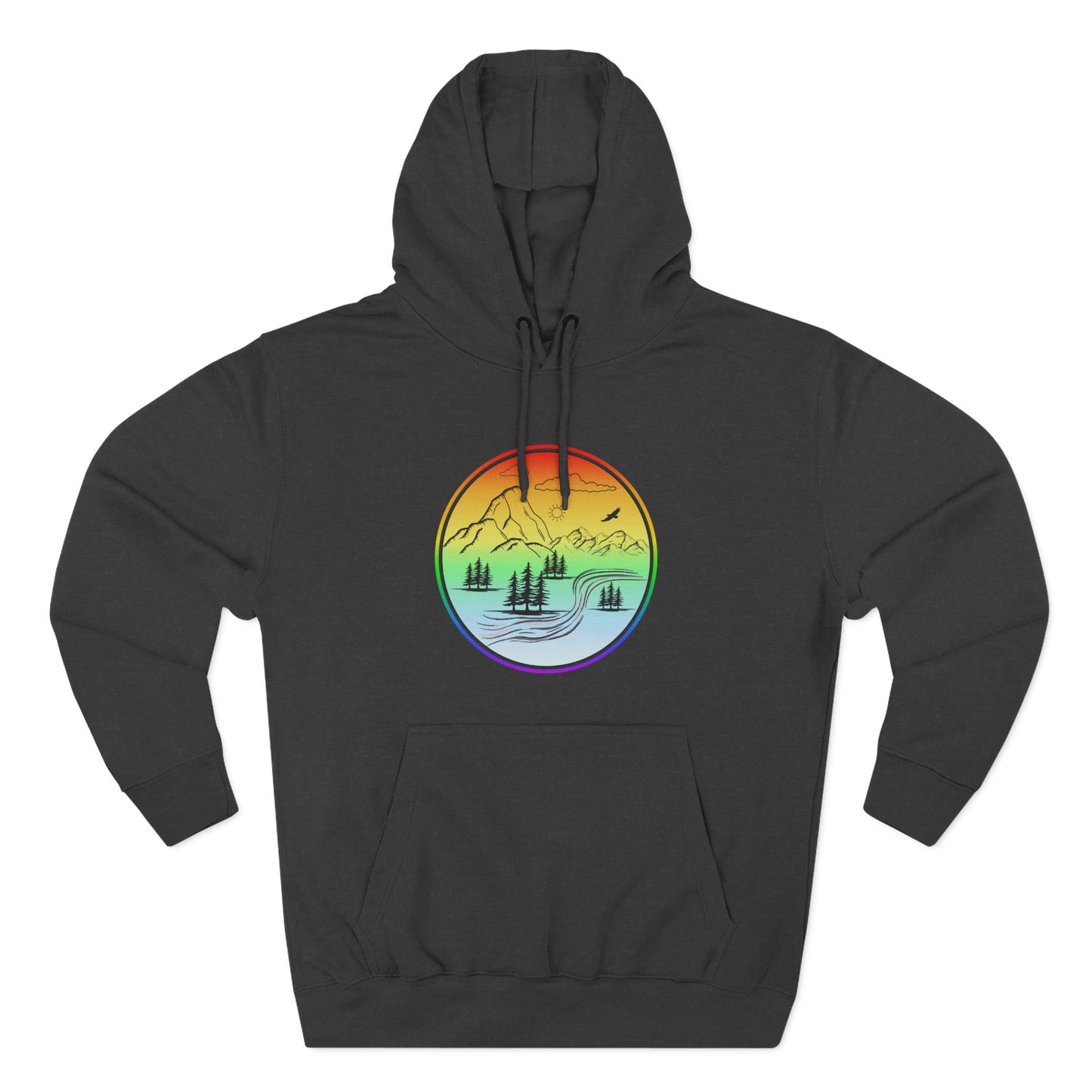 Natures Sunset Fleece Hoodie - Perfect for Outdoor Adventures, Gifts for Sports Lovers, Casual Wear, Winter Wardrobe