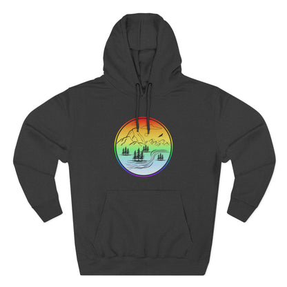 Natures Sunset Fleece Hoodie - Perfect for Outdoor Adventures, Gifts for Sports Lovers, Casual Wear, Winter Wardrobe