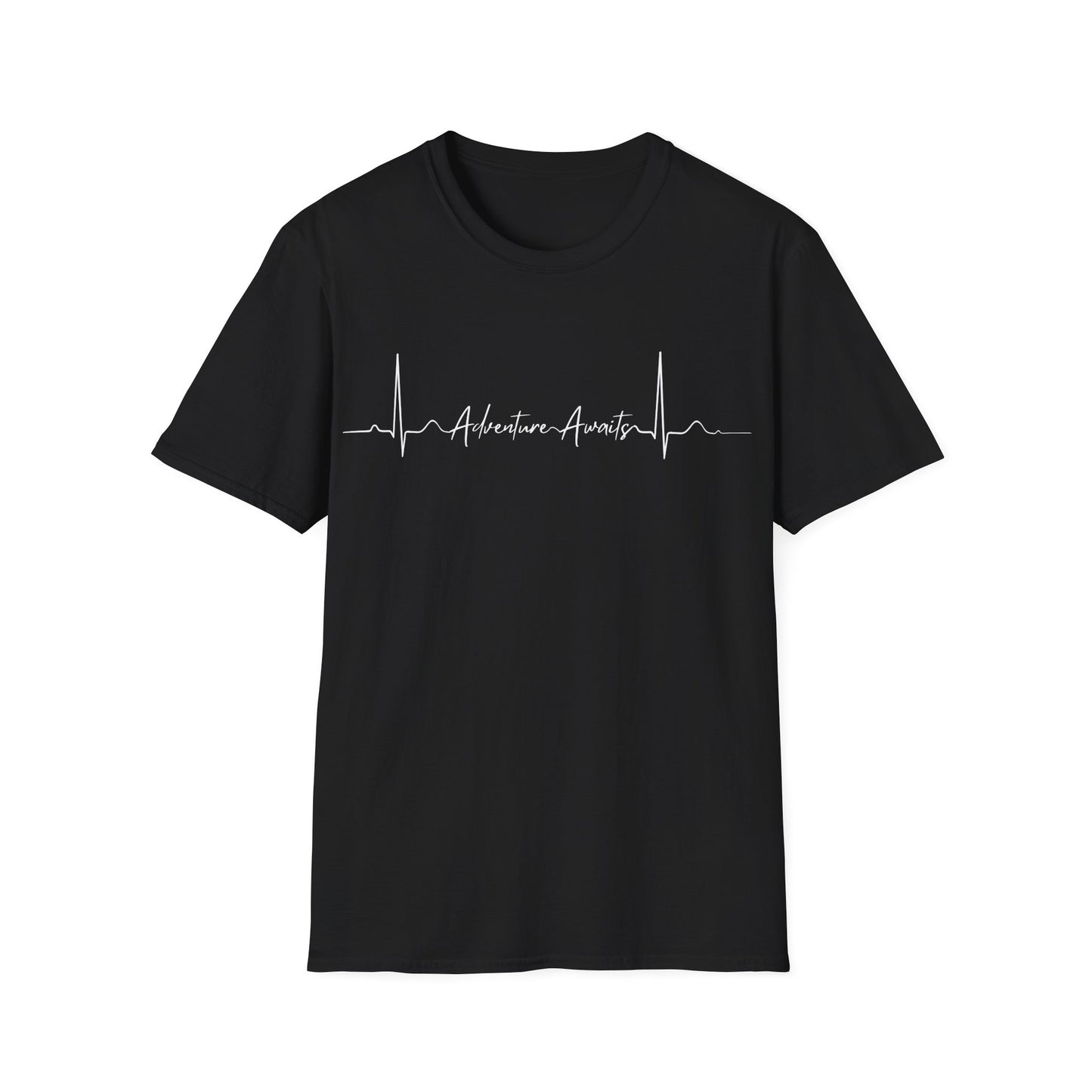 Heartbeat Adventure Awaits Unisex Softstyle T-Shirt