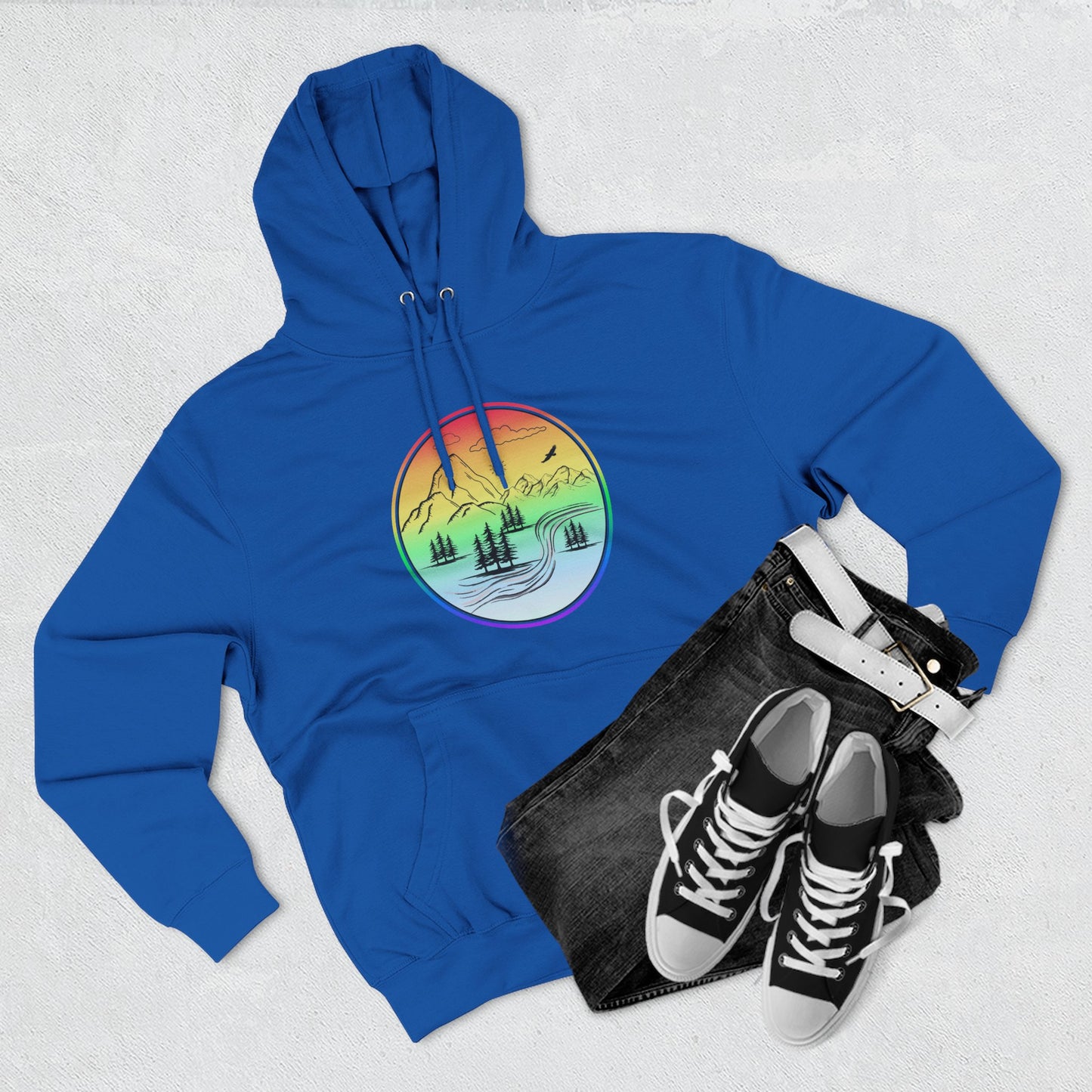 Natures Sunset Fleece Hoodie - Perfect for Outdoor Adventures, Gifts for Sports Lovers, Casual Wear, Winter Wardrobe