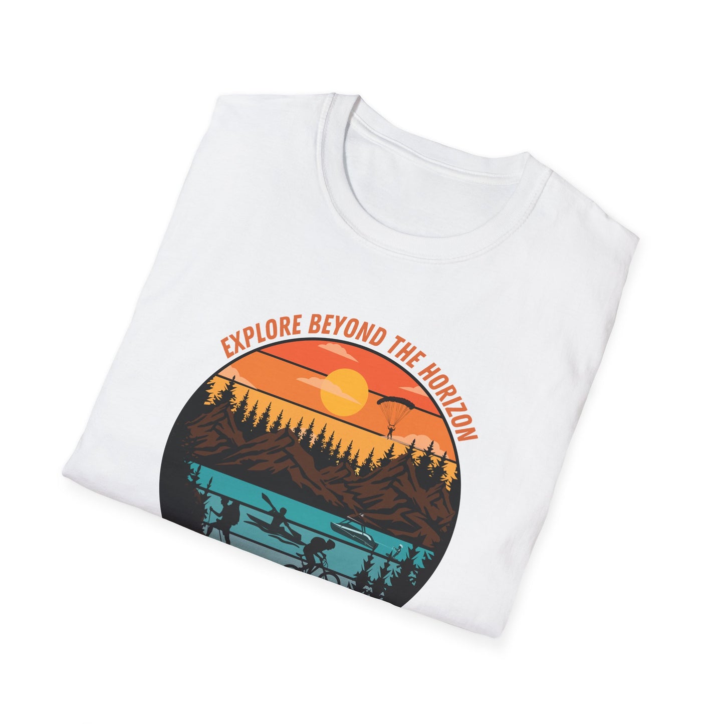 Explore Beyond the Horizon Adventure Unisex Softstyle T-Shirt