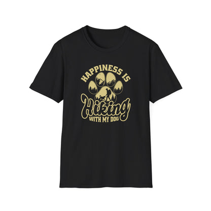 Hiking with My Dog Unisex Softstyle T-Shirt