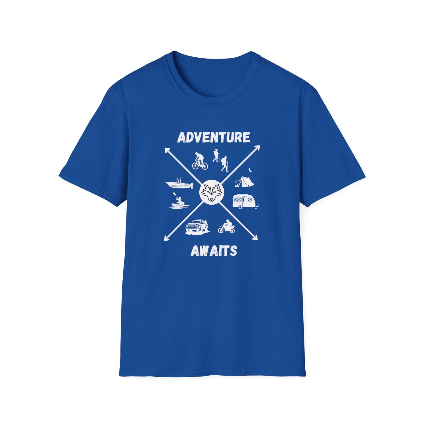 Adventure Awaits Cross Unisex Softstyle T-Shirt