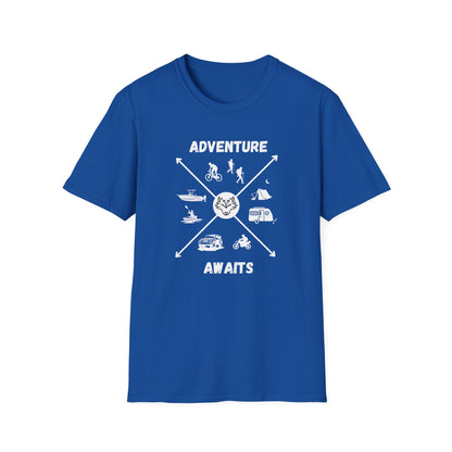 Adventure Awaits Cross Unisex Softstyle T-Shirt