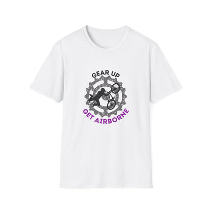 Mountain Bike/BMX Unisex T-shirt: Gear Up Get Airborne