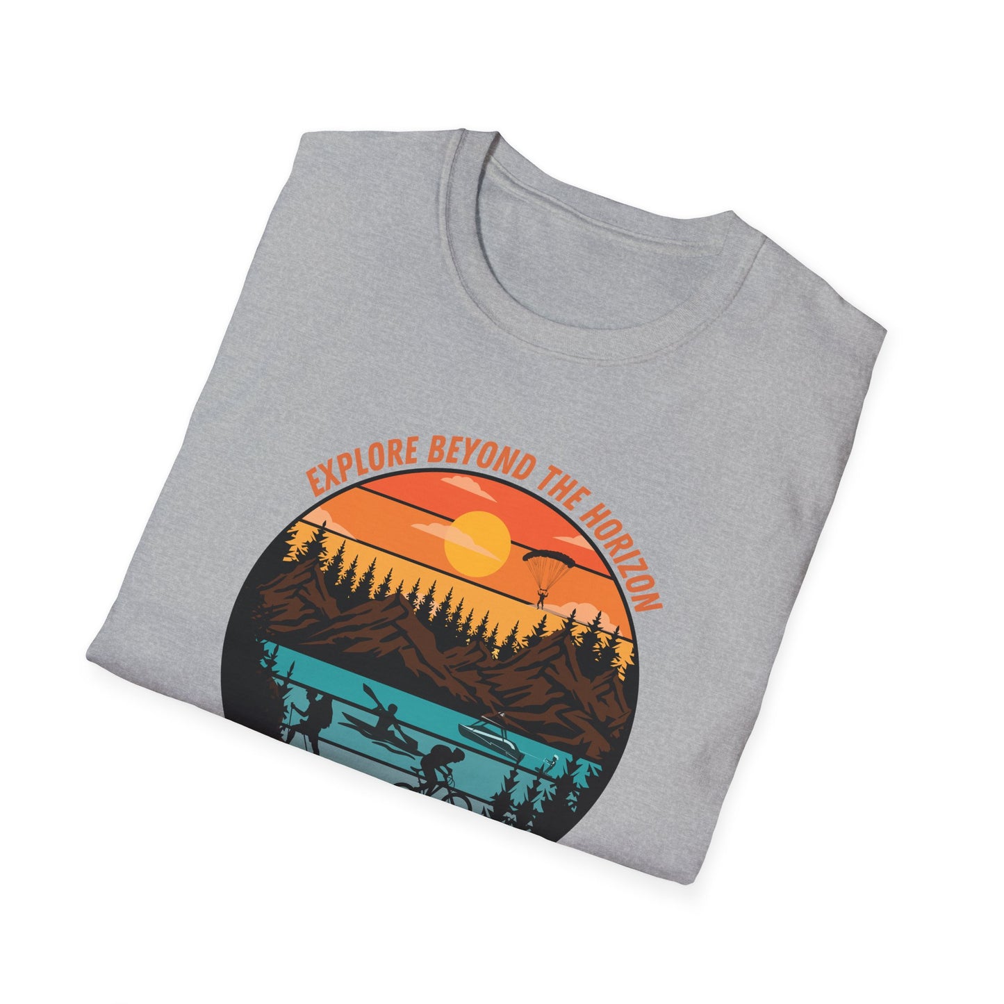 Explore Beyond the Horizon Adventure Unisex Softstyle T-Shirt