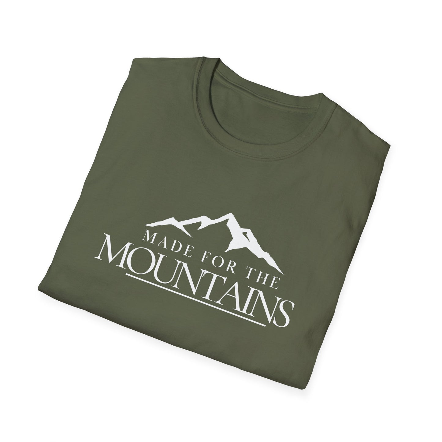 Made for the Mountains Adventure Unisex Softstyle T-Shirt