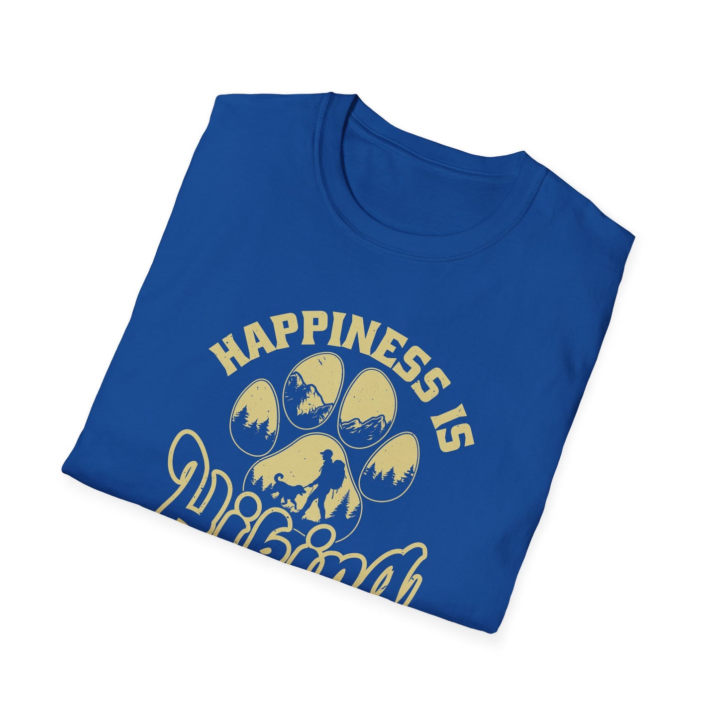 Hiking with My Dog Unisex Softstyle T-Shirt
