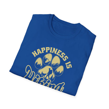 Hiking with My Dog Unisex Softstyle T-Shirt