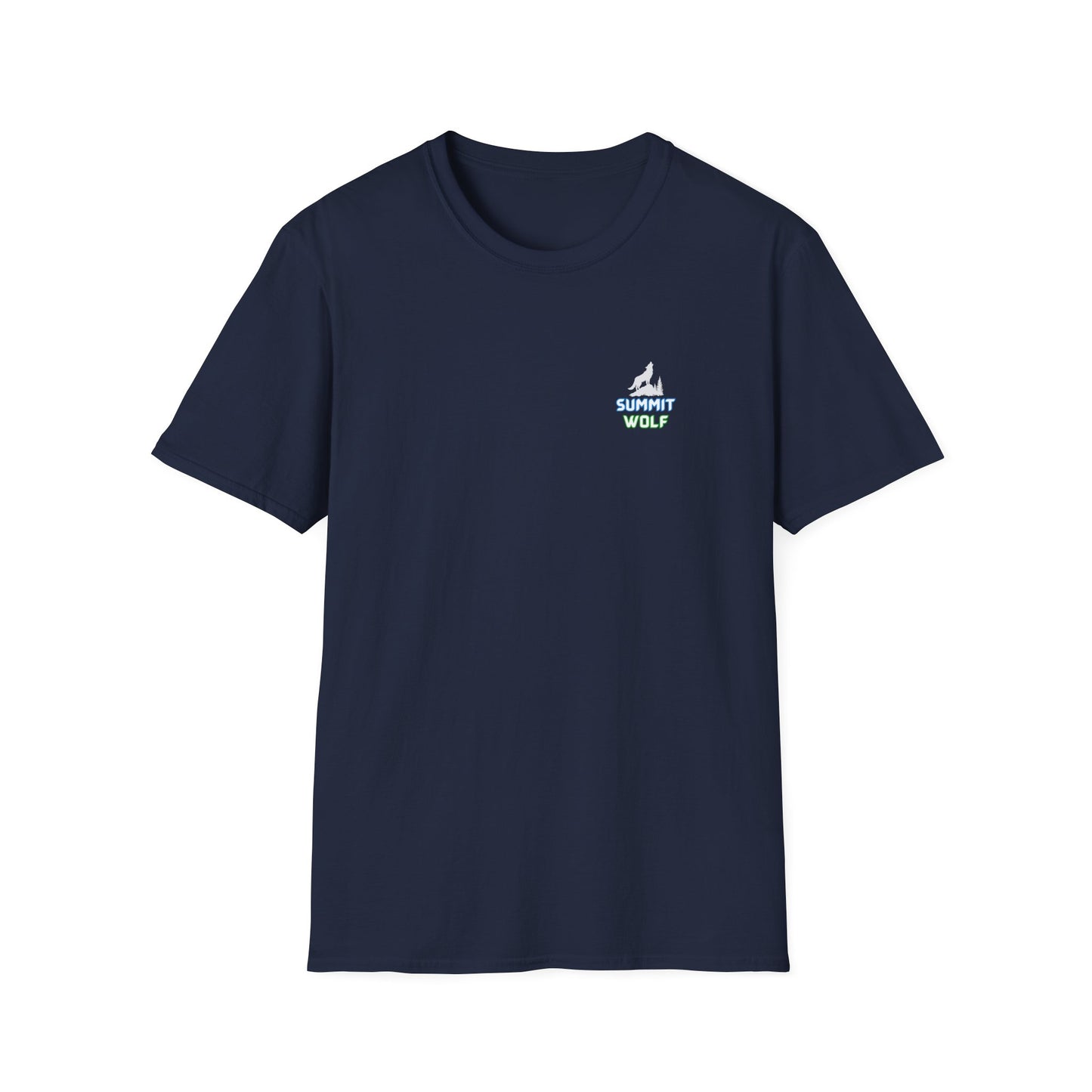 Summit Wolf Adventure Unissex Softstyle T-Shirt
